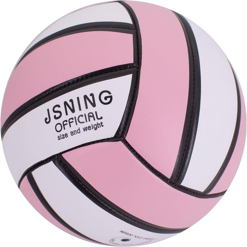 JSNING Pink Volleyball,Official Size 5,Volley Lite,for Outdoor Indoor Beach Game - Image 1